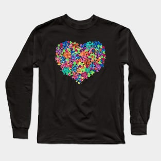 Love by dots - watercolor art Long Sleeve T-Shirt